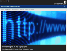 Tablet Screenshot of digitalrights.leeds.ac.uk
