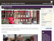 Tablet Screenshot of design.leeds.ac.uk