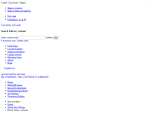 Tablet Screenshot of beta.library.leeds.ac.uk
