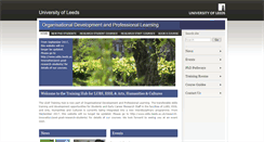 Desktop Screenshot of leaptraining.leeds.ac.uk