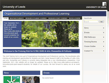 Tablet Screenshot of leaptraining.leeds.ac.uk
