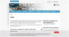 Desktop Screenshot of jobs.leeds.gov.uk