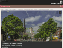 Tablet Screenshot of comms.leeds.ac.uk