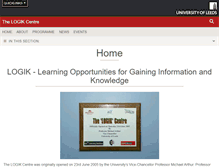 Tablet Screenshot of logik.leeds.ac.uk