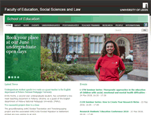 Tablet Screenshot of education.leeds.ac.uk