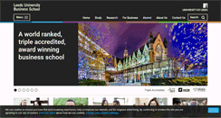 Desktop Screenshot of business.leeds.ac.uk
