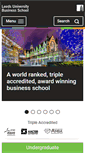 Mobile Screenshot of business.leeds.ac.uk
