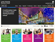 Tablet Screenshot of business.leeds.ac.uk