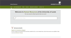 Desktop Screenshot of hr.leeds.ac.uk