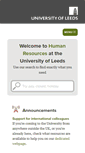 Mobile Screenshot of hr.leeds.ac.uk