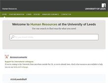 Tablet Screenshot of hr.leeds.ac.uk